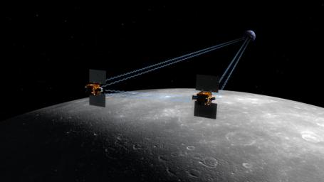 PIA10130: New NASA Mission to Reveal Moon's Internal Structure and Evolution (Artist's Concept)