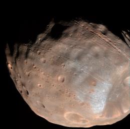 PIA10369: Phobos from 5,800 Kilometers (Color)