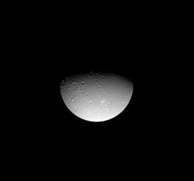 PIA10477: Dione's Fractured North