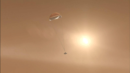 PIA10664: Parachuting to Mars