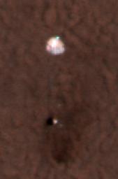 PIA10703: Color of Parachute on Ground