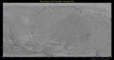 PIA11145: Map of Enceladus - December 2008