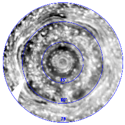 PIA11215: Infrared Movie of Saturn's North Polar Region
