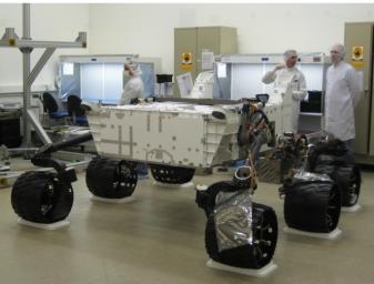 PIA11422: Next NASA Mars Rover Gets Its Wheels