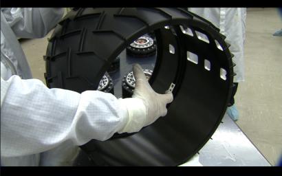 PIA11427: Wheel for Mars Science Laboratory Rover