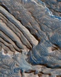 PIA11443: Periodic Layering in Becquerel Crater, Mars