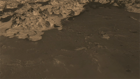PIA11444: Flyover Animation of Becquerel Crater on Mars