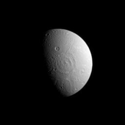 PIA11456: Dione's Pockmarked Side