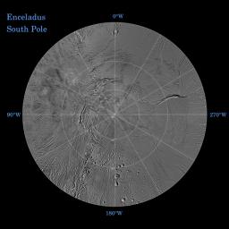 PIA11679: Enceladus South Polar Map - October 2009