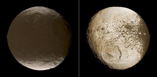 PIA11690: Global View of Iapetus' Dichotomy