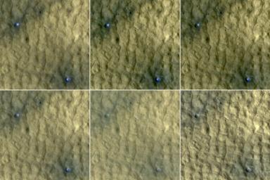 PIA12216: Ice in Pair of Fresh Craters on Mars Fades with Time
