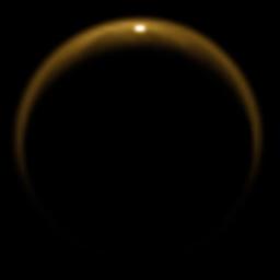 PIA12481: Reflection of Sunlight off Titan Lake