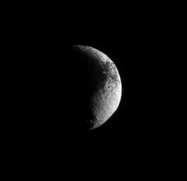 PIA12521: Iapetus' Puzzling Surface