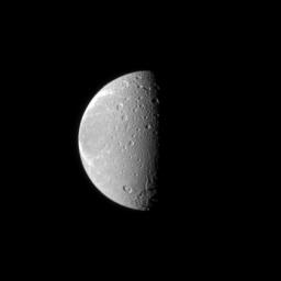 PIA12529: Scarred Dione