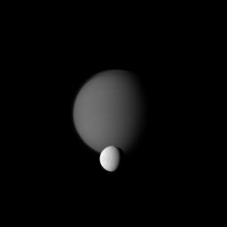 PIA12745: Titan and Tethys