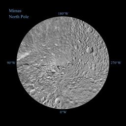 PIA12781: Mimas Northern Polar Maps - February 2010