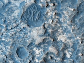 PIA12882: Northern Meridiani Etched Terrain and Hematite Plains Contact