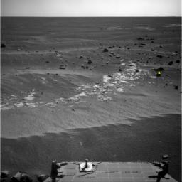 PIA12973: Image Analyzed by Mars Rover for Selection of Target