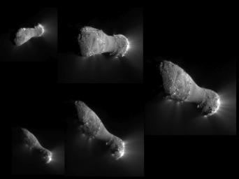PIA13577: Flying Under Comet Hartley 2