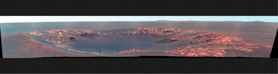 PIA13594: 'Intrepid' Crater on Mars (False Color)