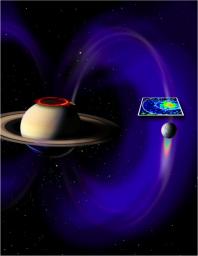 PIA13765: Electrical Circuit Between Saturn and Enceladus (Artist's Concept)