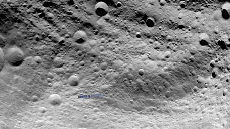 PIA14320: Animation of Dawn Scanning and Flying Above Vesta's Surface