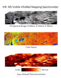 PIA14326: Visible and Infrared Mapping Spectrometer False-Color Image