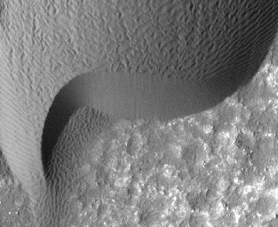 PIA14878: Rippling Dune Front in Herschel Crater on Mars