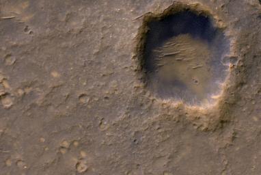 PIA15038: Spirit Lander and Bonneville Crater in Color
