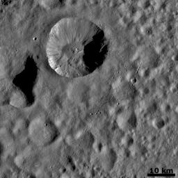 PIA15044: Ejecta from a Fresh Crater Covering Older Craters and Crater Chains