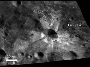 PIA15235: Bright Rays from Canuleia Crater