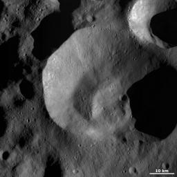 PIA15336: Impact Crater with Unusual Rim