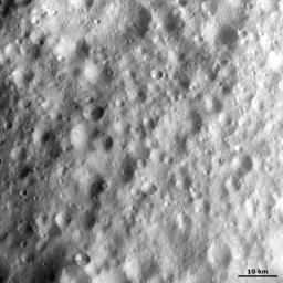PIA15337: Cratered Terrain in Vesta's Equatorial Region