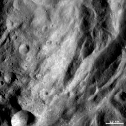PIA15338: Undulating Terrain in Vesta's Southern Hemisphere