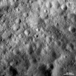 PIA15339: Old Cratered Terrain on Vesta's Equator