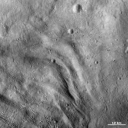 PIA15341: Undulating Terrain in Vesta's Southern Hemisphere
