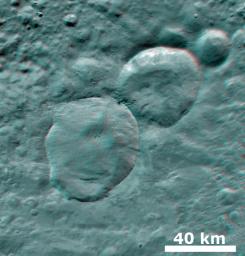 PIA15453: 3-D Image of Fresh Craters