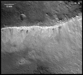 PIA15491: Bright and Dark at West Rim of Marcia Crater