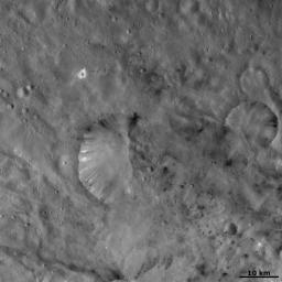 PIA15522: Unusual Bipolar Crater