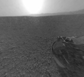 PIA15974: Curiosity's Rear View, Linearized