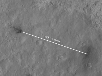 PIA16023: Inspecting Curiosity's Descent Stage Crash Site