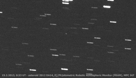 PIA16735: Approach of Asteroid 2012 DA14 from Samford Valley Observatory