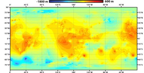 PIA16848: Global Topographic Map of Titan