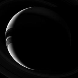 PIA17156: Crescent Saturn