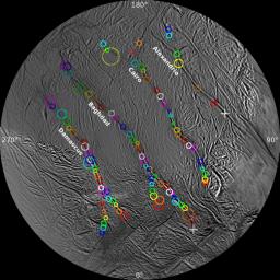 PIA17188: Surveyor's Map of Enceladus' Geyser Basin