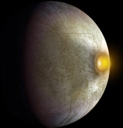 PIA17657: Hit Hard: Possible Collision at Europa (Artist's Concept)