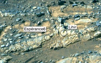 PIA17756: 'Esperance6' and 'Lihir' Rover Targets