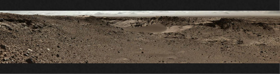 PIA17766: Curiosity Mars Rover Approaches 'Dingo Gap,' Mastcam View