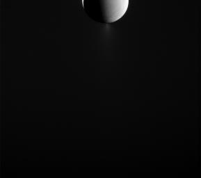 PIA18328: Dark Side of the Moon: Enceladus