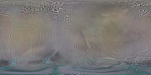 PIA18435: Color Maps of Enceladus - 2014
